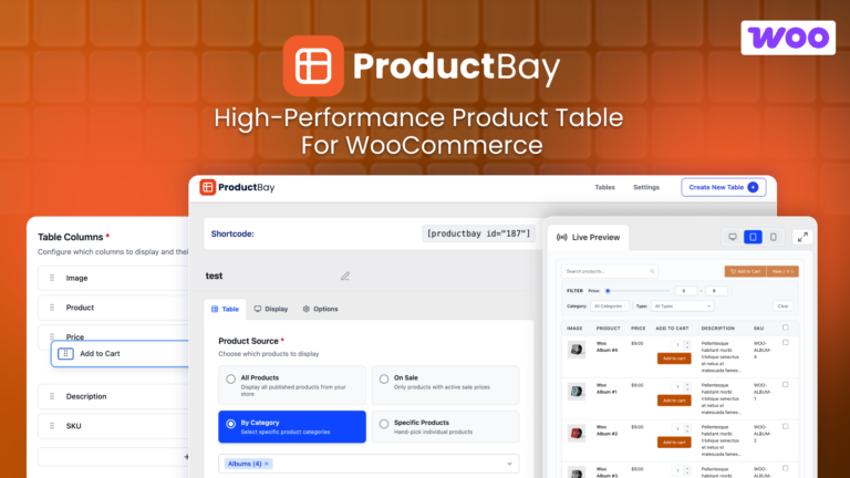 Introducing ProductBay: High-Performance WooCommerce Product Table